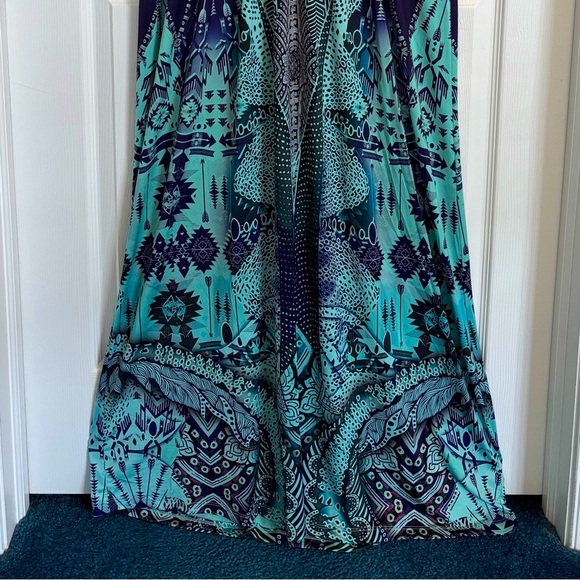 Apt. 9 Dresses & Skirts - Apt. 9 Women's Maxi Dress (XL) Sleeveless, Lined, V-Neck, Green/Black, Exc Cond.
